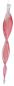 Preview: Glaszapfen (transp.-rosa-weiß)